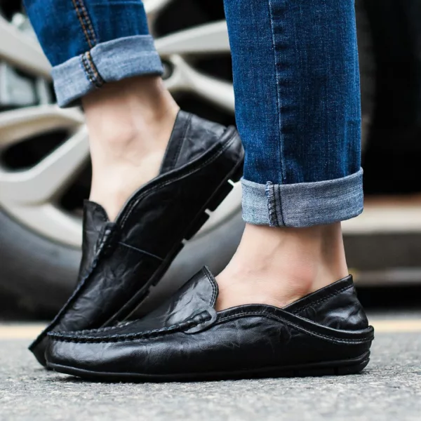 Mocassin cuir lisse homme classique – Image 5