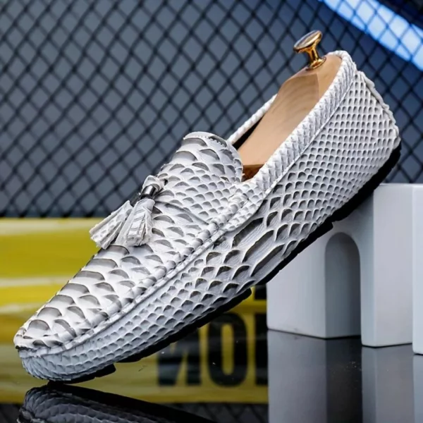 Mocassin homme serpent à glands luxe – Image 27