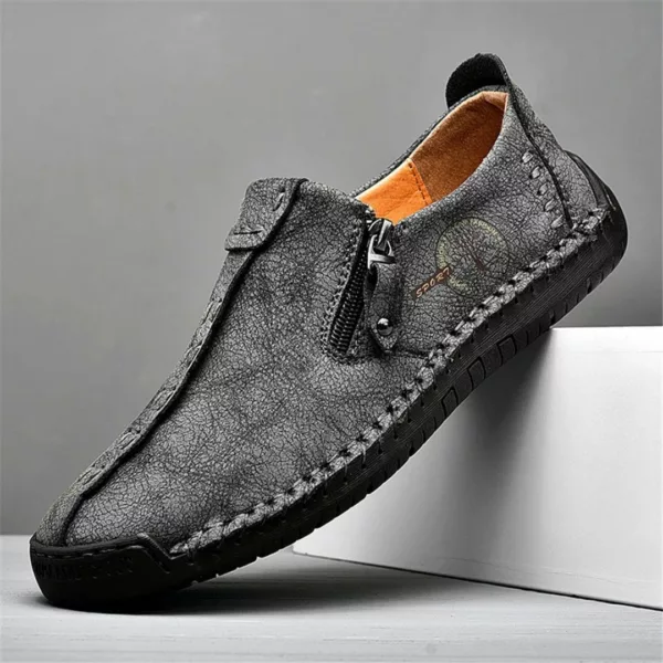 Mocassin homme zip style vintage – Image 13