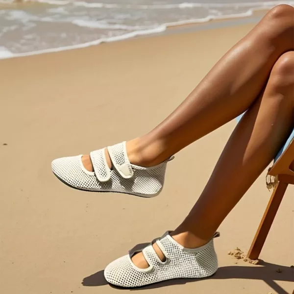Chaussons barefoot plage filets à scratchs