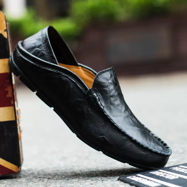 Mocassin cuir lisse homme classique – Image 4