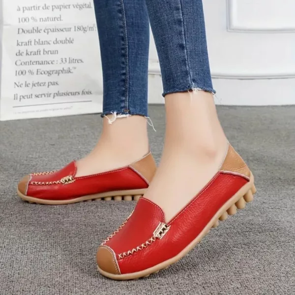 Mocassin femme couture contrastée semelle souple – Image 10