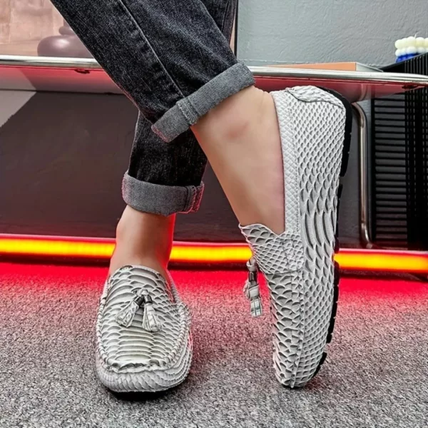 Mocassin homme serpent à glands luxe – Image 28