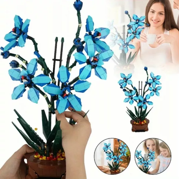 Lego orchidée tropicale tiges longues feuillage dense – Image 4