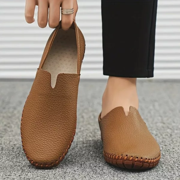 Mocassin homme cuir souple minimaliste – Image 2