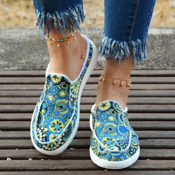 Slip-on femme mandala semelle épaisse – Image 7