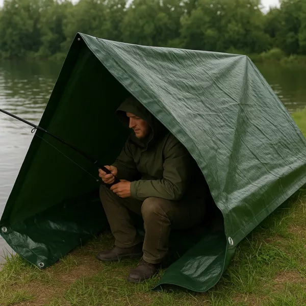 Bâche imperméable abri pêcheur repliable – Image 2