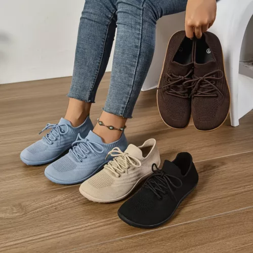 Baskets barefoot flexibles en tricot