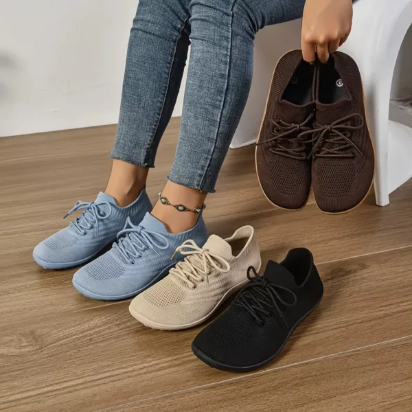 Baskets barefoot flexibles en tricot