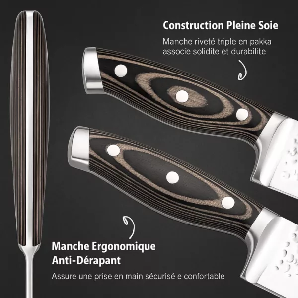 Bloc couteaux cuisine complet 15 pièces – Image 2