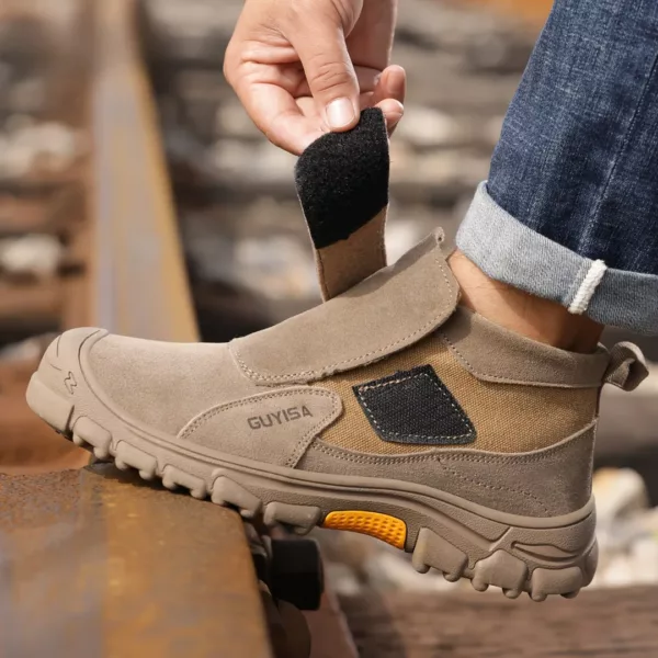 Bottes de sécurité anti-écrasement velcro – Image 5