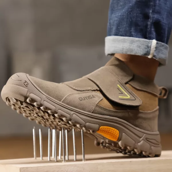 Bottes de sécurité anti-écrasement velcro – Image 2
