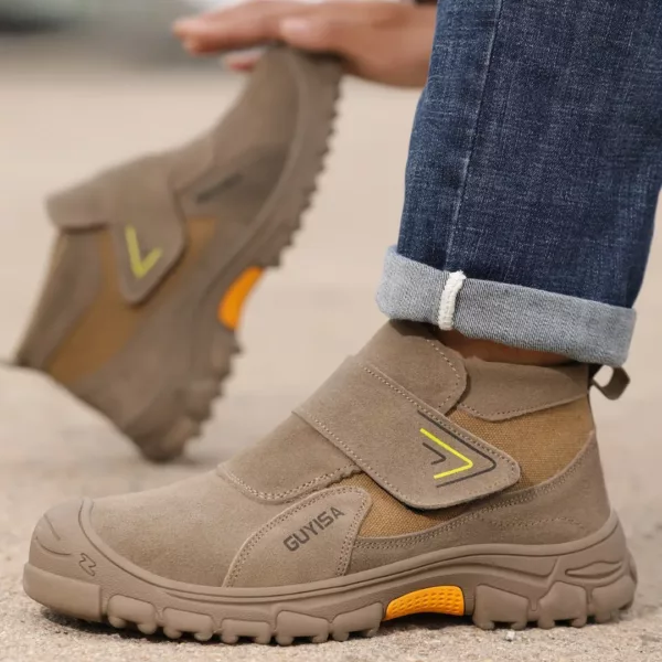 Bottes de sécurité anti-écrasement velcro – Image 6