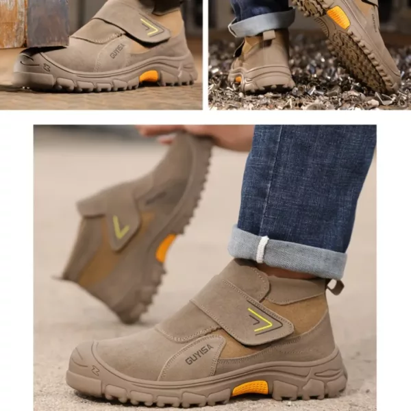 Bottes de sécurité anti-écrasement velcro – Image 7
