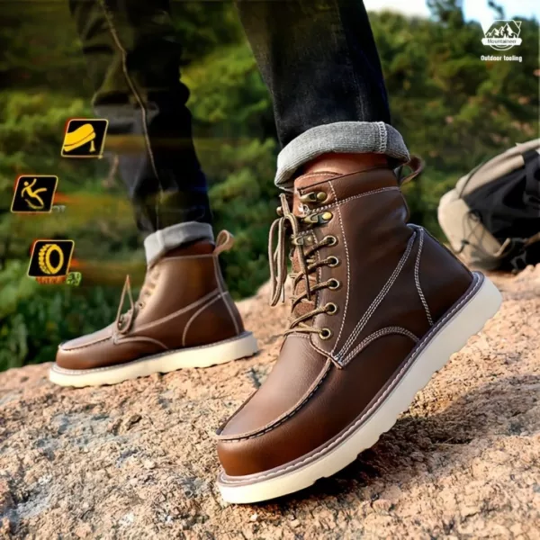 Bottes de sécurité look vintage – Image 3