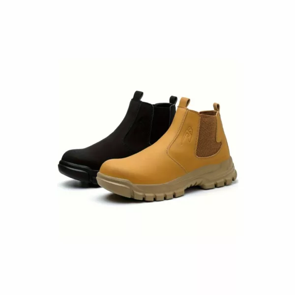 Bottines de sécurité sans lacets robustes