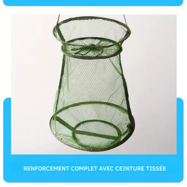 Bourriche pliable filet nylon pour poissons – Image 8