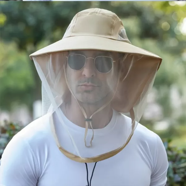 Casquette pêcheur anti-uv avec filet nuque – Image 8
