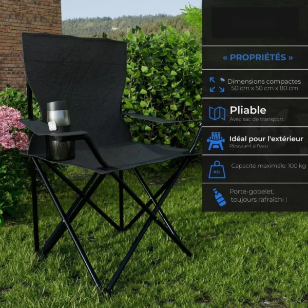 Chaise pliante légère pour pêcheur nomade – Image 5