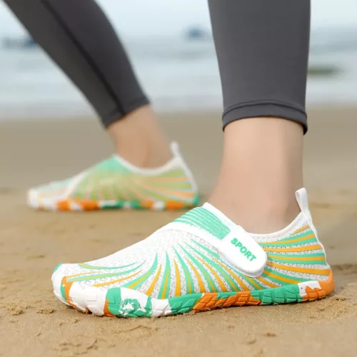 Chaussons barefoot à scratch antidérapants