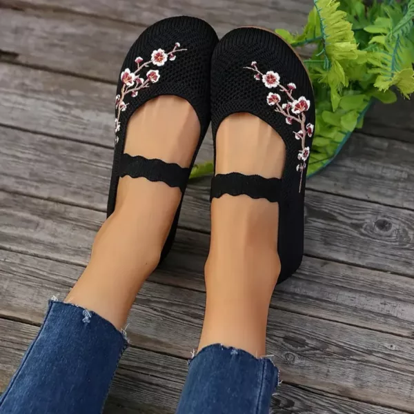 Chaussons barefoot souples à motif brodé – Image 3