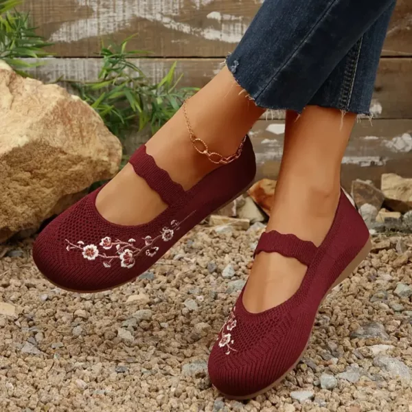 Chaussons barefoot souples à motif brodé – Image 4
