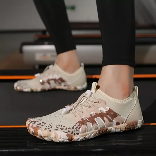 Chaussures barefoot camouflage trail robuste