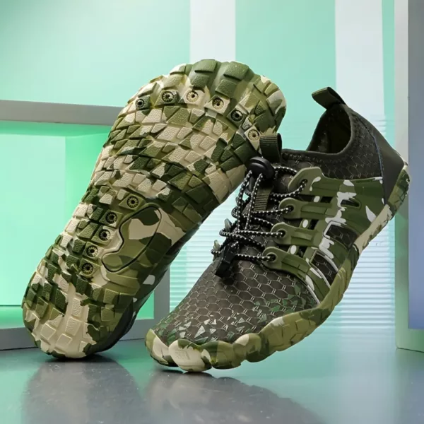 Chaussures barefoot camouflage trail robuste – Image 7