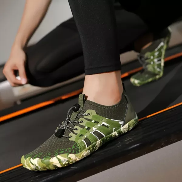Chaussures barefoot camouflage trail robuste – Image 4