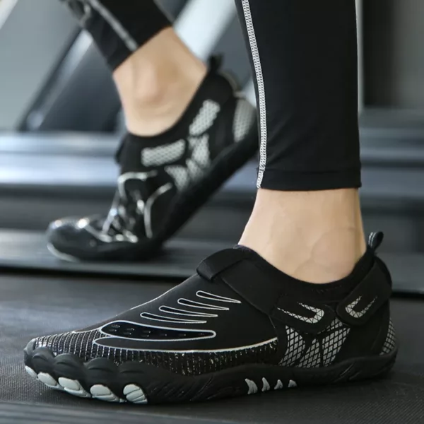 Chaussures barefoot fermeture scratch sport souple – Image 2