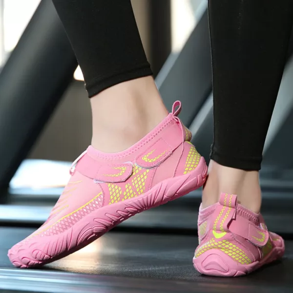 Chaussures barefoot fermeture scratch sport souple – Image 3