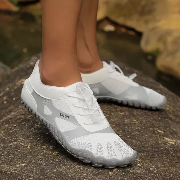 Chaussures barefoot imperméables trail urbain