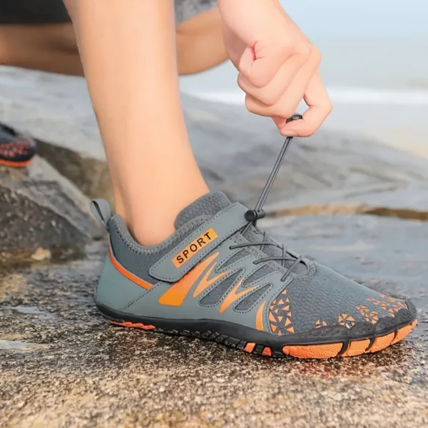 Chaussures barefoot randonnée à lacets rapides – Image 5