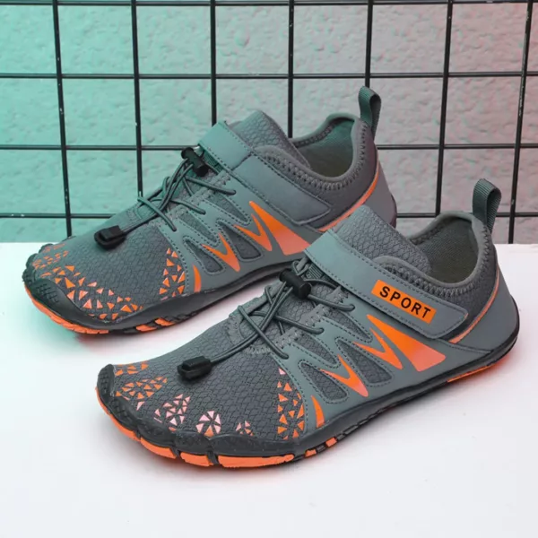 Chaussures barefoot randonnée à lacets rapides – Image 2