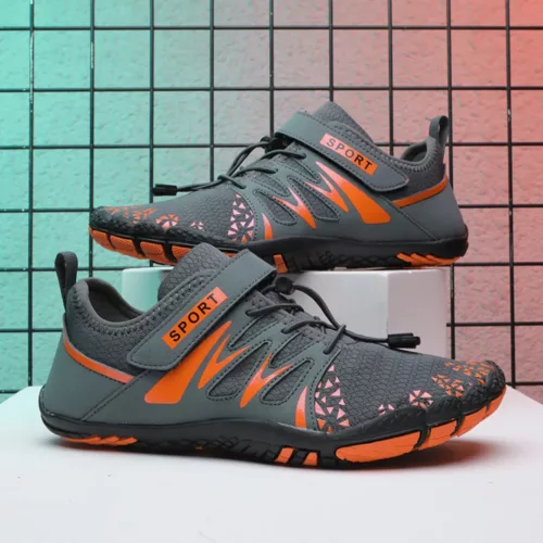 Chaussures barefoot randonnée à lacets rapides