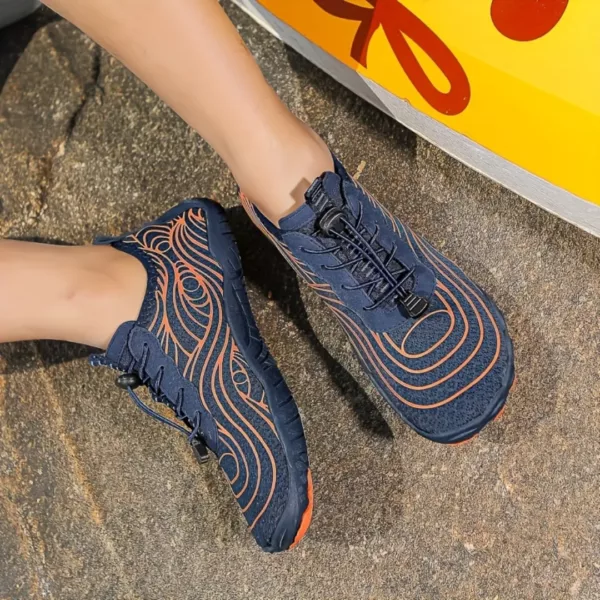 Chaussures barefoot respirantes à motif ondulé – Image 7