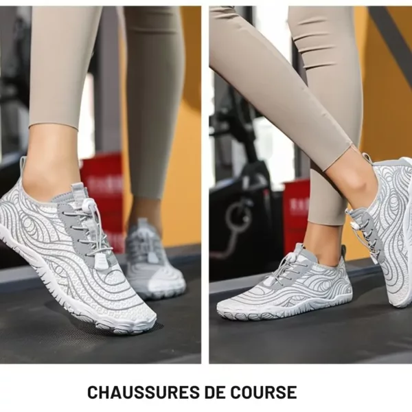 Chaussures barefoot respirantes à motif ondulé – Image 3