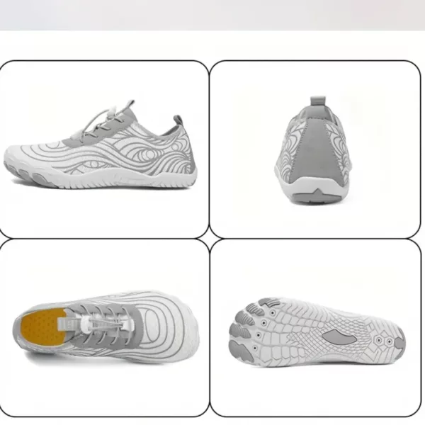 Chaussures barefoot respirantes à motif ondulé – Image 4