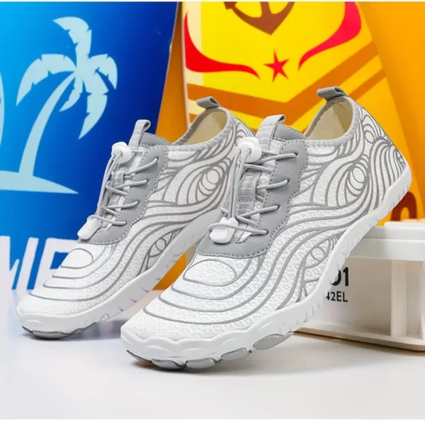 Chaussures barefoot respirantes à motif ondulé