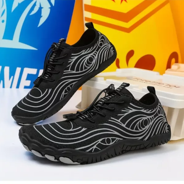 Chaussures barefoot respirantes à motif ondulé – Image 12