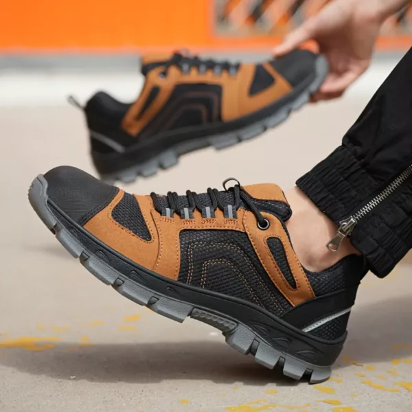 Chaussures de sécurité cuir souple antichoc – Image 3