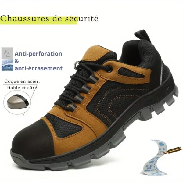 Chaussures de sécurité cuir souple antichoc – Image 8