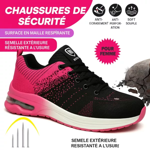 Chaussures de sécurité femme légères – Image 2