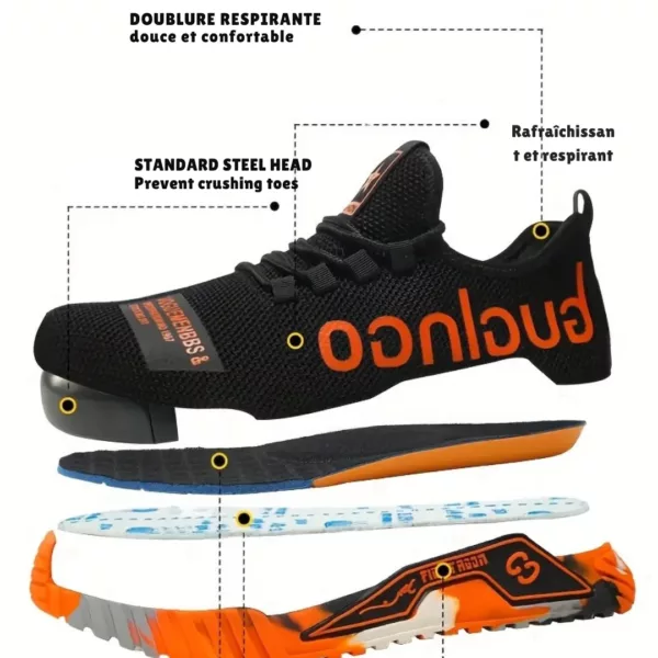 Chaussures de sécurité respirantes tendance – Image 4