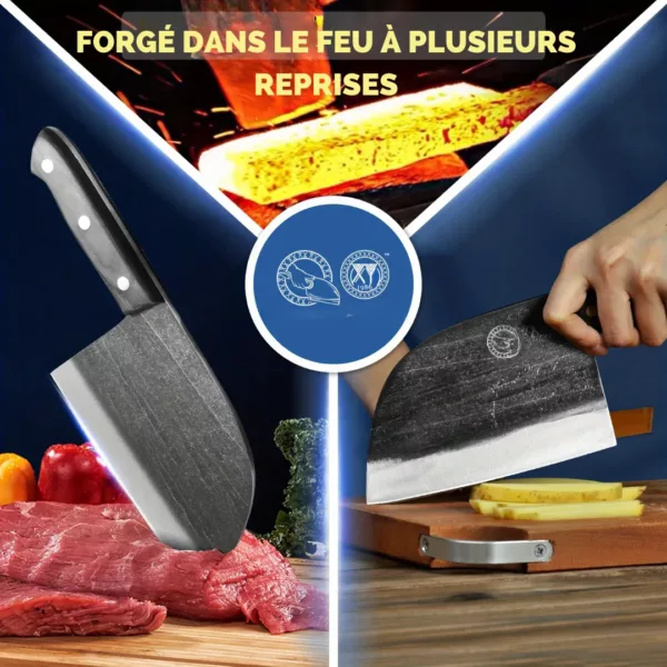 Couteau de boucher traditionnel avec étui – Image 7