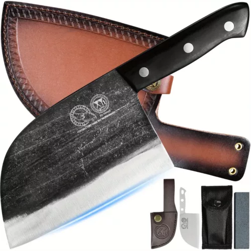 Couteau de boucher traditionnel avec étui