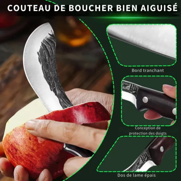 Couteau de chasse courbé artisanal – Image 6
