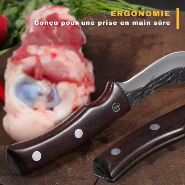 Couteau de chasse courbé artisanal – Image 8
