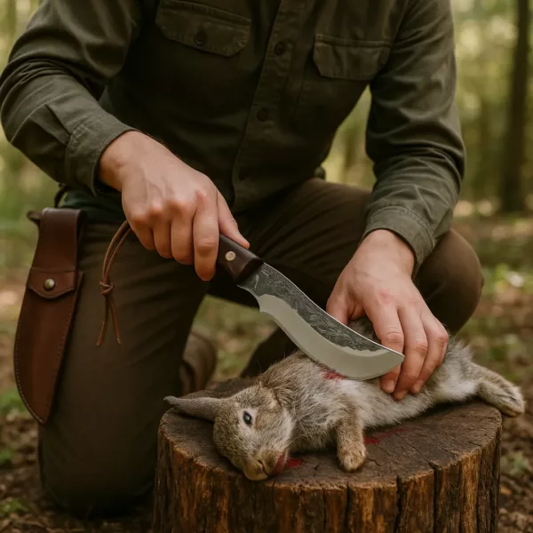 Couteau de chasse courbé artisanal – Image 7