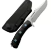 Couteau de chasse double lame courbée